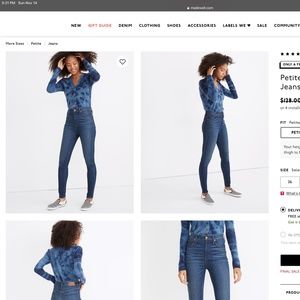 Madewell Larkwood Highrise Skinny Jean